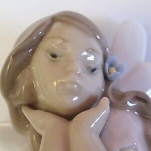 Have one to sell? Sell now LLADRO 6416 "It's a GIRL!" Fairy/Pixie w Flower BELL